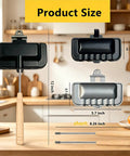 Product size details of Heavy Duty Double Sided Nonstick Sandwich Maker With Portable Aluminum Flip Pan with dimensions.
