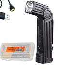 WT25R 1000 Lumen Rechargeable Handheld Work Light With Pivoting 105 Degree Head, Magnetic Base, USB cable, backup battery