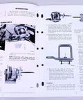 Haybine Mower Conditioner Service Repair Manual 477 478 479 488 Shop Tech Book Overhaul Guide For DIYers Factory OEM Authored Durable Reproduction Reference With Parts And Operators Manuals open to wobble drive repair pages