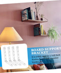 4 Pack Heavy Duty Right Angle Shelf Brackets Outside Corner Wall Mounts Built To Lift Serious Weight Steel L Brackets with wall shelves