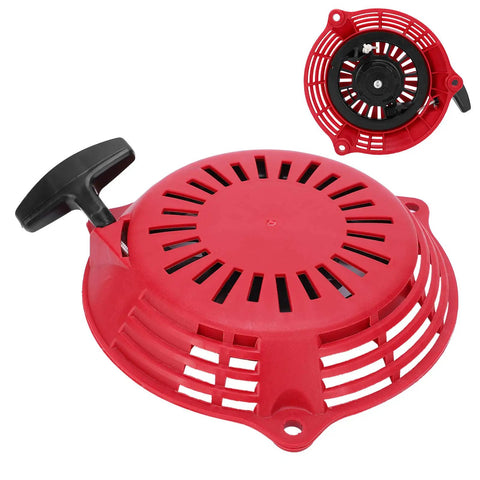 Durable PVC Manual Pull Start Assembly For Garden Tools And Industrial Equipment Tough Replacement Part For GCV160 Engine Pull Starter Easy Fit And Built To Last Performance red pull starter with black handle