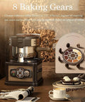 Kickstart Your Daily Ritual With This Solid Home Coffee Bean Roaster Offering Exact Heat Control And Swift Automatic Peeling For Zero Hassle Barista Quality Cups At Home with 8 baking gears.