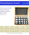 Heavy Duty Alloy Steel Parallel Blocks 24 Pair Cnc Milling Gauge Set Delivering Nitty Gritty Accuracy And Rock Solid Grip Perfect For Table Saws And Woodworking Routers in a wooden box.