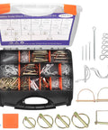 Rugged Hitch Pin And Trailer Pin Assortment Kit For Trailers Tractors Trucks Tow Jobs And Farm Equipment With Cotter Pins