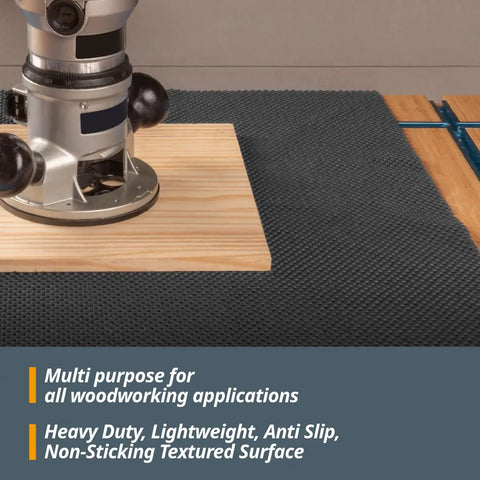Heavy Duty Non Slip Mat For Workshop And Workbench 24 By 48 Inch Grippy Anti Slip Grip Pad for woodworking routers