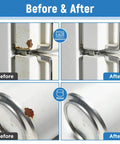 White Acrylic Touch Up Paint Pen Brings Slick High Gloss Shine For Knocking Out Scratches On Cabinets Wood Walls Doors Metal Appliances And Furniture Smooth As Butter. Before and after comparison on a refrigerator and metal can.