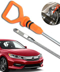 Engine Oil Dipstick Level Dip Stick Compatible With Honda Accord Pilot Odyssey Acura MDX RDX RL TL TSX ZDX Replacement Dipstick 15650RCAA02 with car and installation