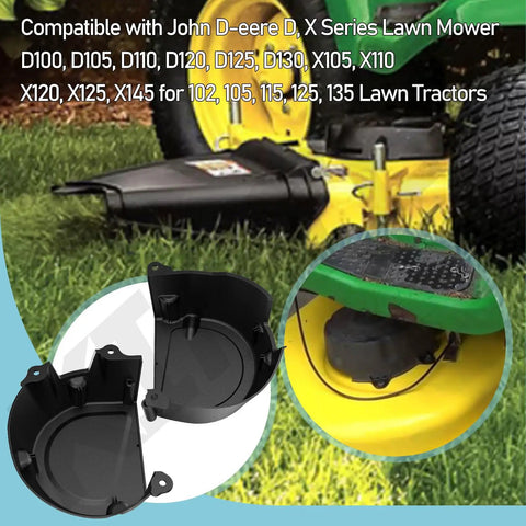 John Deere D Series Heavy Duty Shield And Brake Pad Kit With Screws For D100 To D130 Tractors shown on lawn mower
