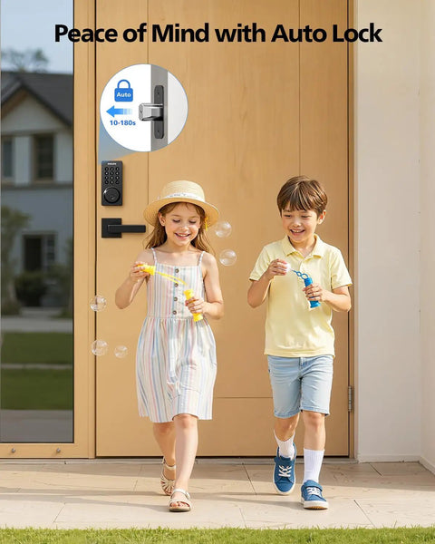 Top Shelf Wifi Smart Deadbolt With Built In Keypad And Sturdy Door Handle Top Notch App Control For Instant Remote Access And Custom Guest Permits Rock Solid Keyless Entry System For Modern Households