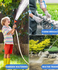 1.5HP Shallow Well Pump With Pressure Tank And 1340 GPH Jet Pump For Home Garden Irrigation and Water Transfer in use.