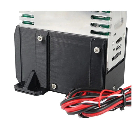 Close-up of Drop In Ready 24V Power Supply PSU Kit For 3D Printer Swap with sturdy black casing and wires.