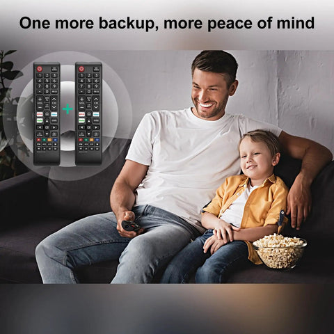 Two Pack Universal TV Remote Control For Most Smart TVs And LED LCD HDTVs 3D Series No Setup Needed Just Insert Batteries