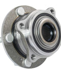 Front view of Four Piece Wheel Bearing And Hub Assembly Set For Hyundai Santa Fe, Santa Fe Sport, Veracruz, And Kia Sorento 2007-2014