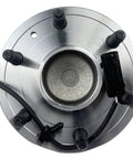Front view of Front Wheel Bearing Hub Assembly For GM Trucks And SUVs With ABS 6 Lug Fit Heavy Duty Workhorse 2002 to 2006.