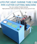 Top Tier Automatic Heat Shrink Tube Cutting Machine With 250W Electric Power, features control panel and cutting mechanism, ideal for precise cuts.