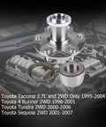 Front Wheel Hub Bearing Kit For Specific 2WD Toyota 4Runner Sequoia Tundra Tacoma Models Fits 1996 To 2007, shown uninstalled