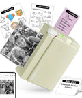 Top Tier Portable Thermal Sticker Printer And Wireless Label Maker With 2 To 3 Inch Wide Format For Photos Study Notes Creative Crafts Journaling Everyday Carry Flex printing photos and notes.