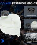 Swap Out Your Old Parts With This Engine Coolant Reservoir Tank For Mini Cooper 2002 Through 2008 Oe 603 331 Replacement Expansion Tank Top View