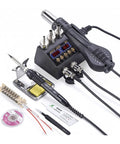 2 In 1 Soldering Station With Hot Air Rework 750W LCD Digital Display Pro Grade SMD IC PCB Welding Kit components
