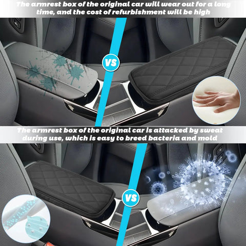 Hyundai Tucson Center Console Armrest Cover For 2025 2026 Limited And Hybrid Models Anti Scratch Protector illustration