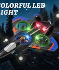 Rad Foam Remote Control Airplane Fighter Jet With Lights And 360 Degree Flips Headless Mode Altitude Hold glowing in the dark forest