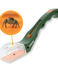 5x Magnifying Bug Catcher With One-Handed Quick Release Trap For Indoor Outdoor Exploration Kids And Adults STEM Learning Toy For Safe Bug Viewing And Easy Release, green plastic