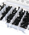 60 Pcs Automotive Wire Loom Routing Clip Kit With Six Sizes from Quarter to Three Quarter Inch Looms in storage case