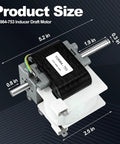 Furnace Inducer Draft Motor Assembly 115V 60Hz 65W With Fan Blade dimensions diagram for Carrier Bryant Payne Jakel models