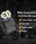 AC CDI Box For GY6 50cc To 150cc Engines Plug And Play Direct Replacement Waterproof Ignition Module with black casing