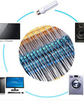 2600 Piece Resistor Kit With 130 Values 1 Ohm To 3M Ohm 0.25W Metal Film Resistors 1 Percent Tolerance Axial Lead for electronics.