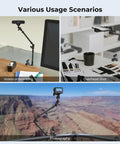 22 Inch Magic Arm Clamp Overhead Phone Mount Stand For Desk Camera And Light Flexible Articulating Boom Arm For POV Shots