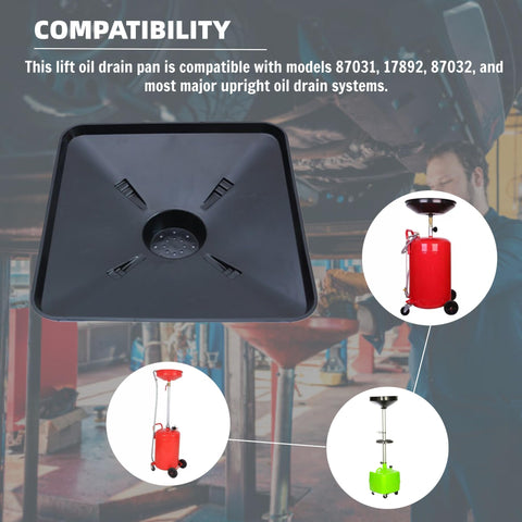 Universal Transmission Drain Pan Kit With No Spill Splash Pads Includes Two 22 Inch Pads Heavy Duty Plastic Oil Change Tray