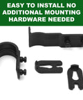 Mailbox Latch Replacement Kit For Group Standard And Post Mailboxes Door Latch Replacement Easy Install No Additional Mounting Hardware Needed Waterproof And Rustproof Dope Polypropylene Latch Set components shown.