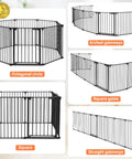 Layout configurations of Ultra Wide Baby Gate And Pet Gate For Stairs And Doorways, 198 Inch Opening, 30 Inch Tall, 2.2 Inch Bar Spacing