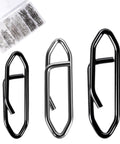 Speed Clips Fishing Tackle Kit 120 Piece With Three Sizes S M L And Storage Box Quick Change Connectors For Saltwater Freshwater Lures