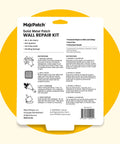 No Fuss All In One Drywall Repair Kit packaging showing patch and spackle instructions