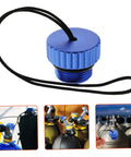 Blue aluminum dive tank valve accessory scuba valve protector cap adapter cap with no tools required for easy quick install