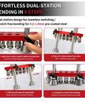 Instructions for Two-Station Sheet Metal Bender With Scratch-Free Finishes And 0-100 Degree Precision, 7 Inch Roller in use