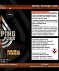 Label of Industrial Strength Metal Tapping Fluid And Cutting Oil For Drilling And Threading Pro Grade High Performance Lubricant