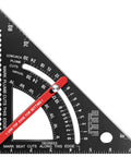 7 Inch Aluminum Rafter Square For Woodworking And Framing Durable Carpenter Layout Tool With Saw Guide Right Angle Protractor
