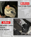 2 Pack Exhaust Hanger Rubber With 2 Holes Adjustable Insulator comparison before after installation