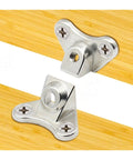 50 Pcs Galvanized White L Shaped Corner Brackets For Furniture With Removable Swivel Design And Flush Mount Screws built tough for heavy duty woodworking.
