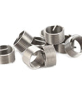 M16 Threaded Insert Kit 10 Pcs For Thread Repair In SUS304 Stainless Steel Heavy Duty Helicoil Style Inserts in a pile