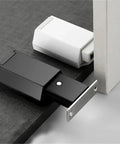 Magnetic Push Latches For Cabinets And Doors Heavy Duty Push To Open Hidden Handle Black ABS Durable Cabinet Catches