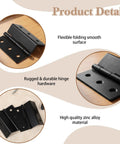 Beefy Heavy Duty 3 Fold Chest Hinges Kit 2 Pack 3 Inch By 1.8mm Steel Hinges Replacement For Toy Boxes Chests Cabinets detail view