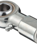Built Tough Heavy Duty Spherical Rod End Bearing 1/2 Inch Bore with right hand thread female shank, durable machined steel.