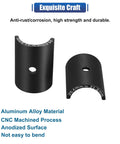 2 Pair Bike Handlebar Shim 25.4 To 31.8mm Adapter Kit For MTB Road Bikes Aluminum Alloy Black Stem Reducer Spacers