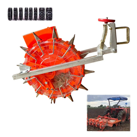 3 Point Hitch Tractor Seed Planter With Eight Seed Plates, Adjustable Row Spacing And Depth, Quick Mount for crops