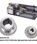 Lathe Duplicate Gear Set With Two Speed High Low Transmission, Metal Gear Replacement For Mini Lathe 0618 7x12 7x14