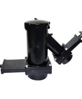 Wye Rotating Valve With Double Waste Valve Assemblies, 3 Inch Hub By 1-1/2 Inch Hub By 3 Inch Bayonet Cap Black Heavy Duty